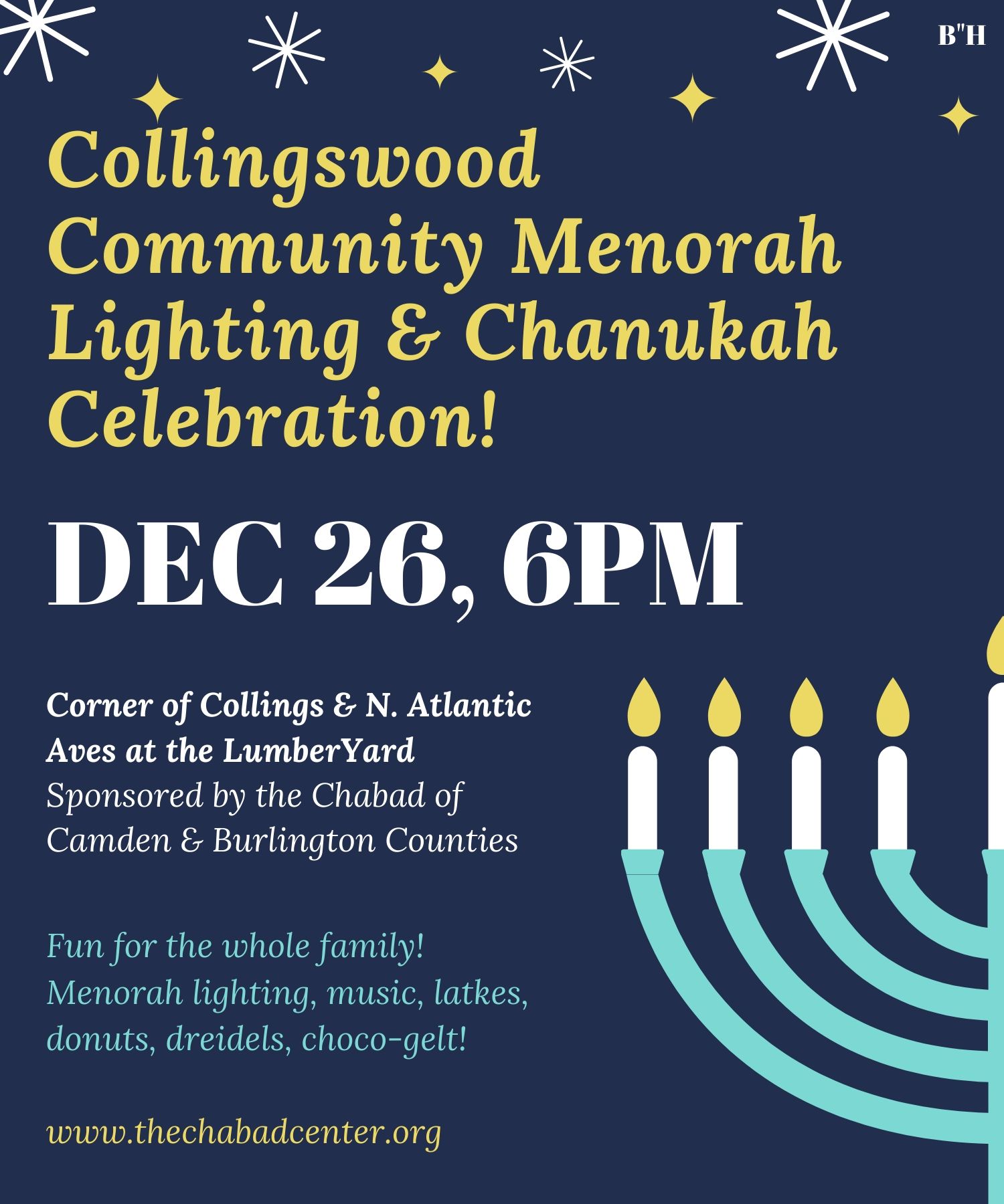 Collingswood menorah lighting 2019